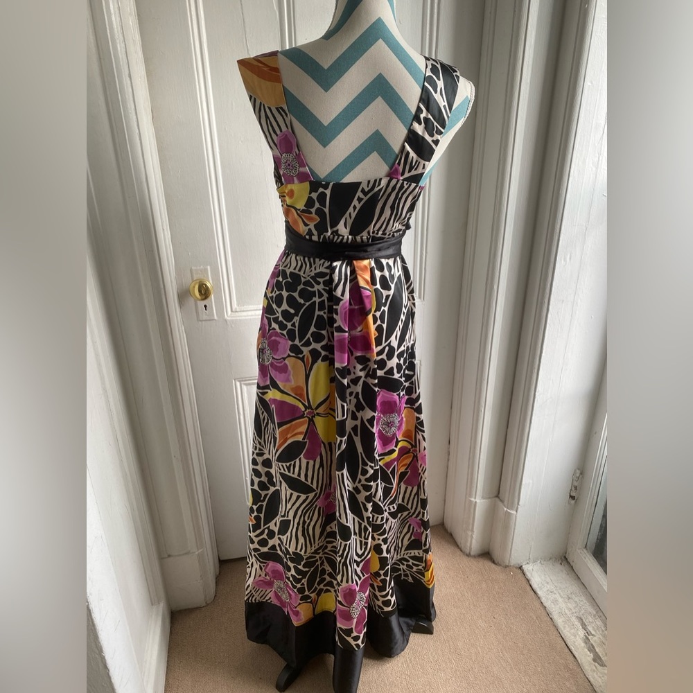 IDOL gorgeous multicolor maxi dress, Sz 10UK / 6US - Picture 3 of 13
